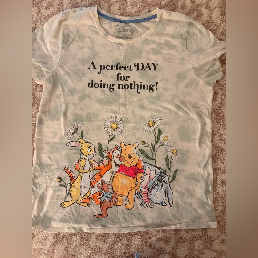 Disney Winnie the Pooh and friends tie dye graphic shirt L